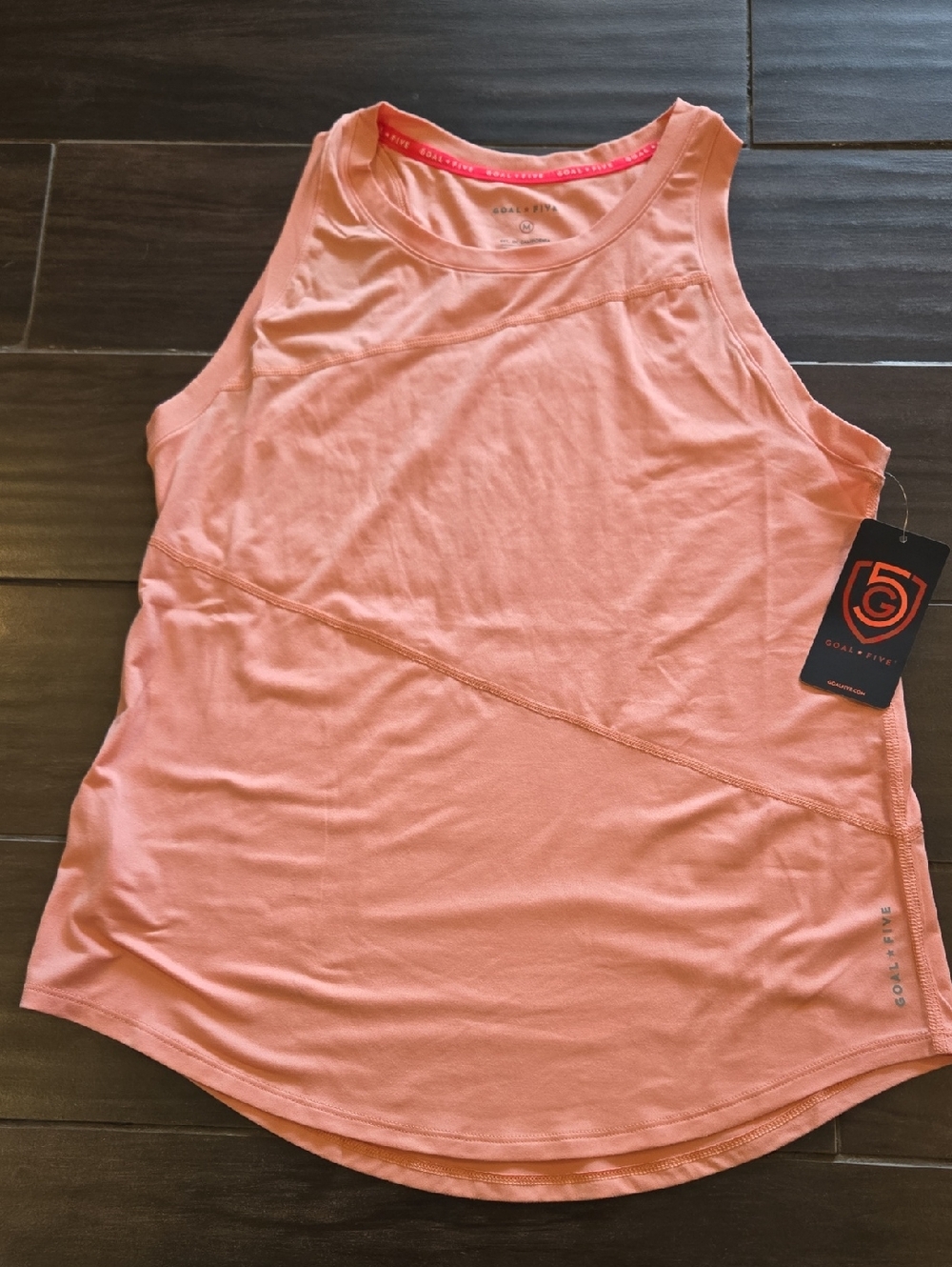 Goal Five Peach/Coral Tank Top Sz M NWT